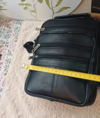 Bolso Piel Hombre Bandolera Cremallera