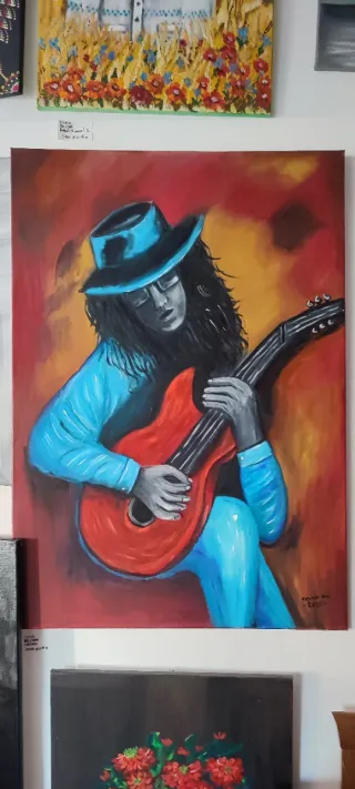 Pintura de Guitarrista