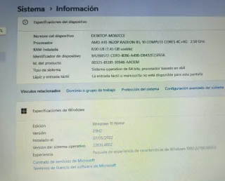 Portátil Asus Plata y Negro