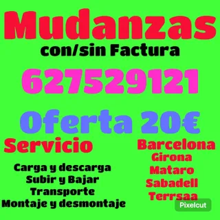 Mudanzas baratas Con/Sin factura