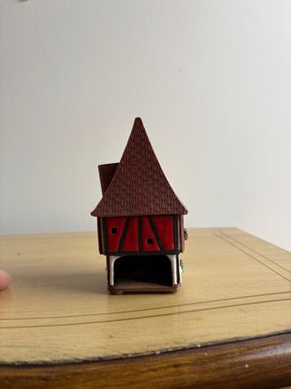 Casita portavelas decorativa cerámica