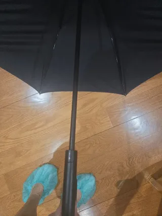 Paraguas plegable negro