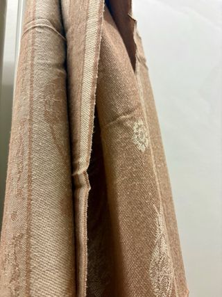 Sciarpa beige con fantasia floreale