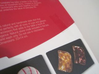 Piatto in ardesia e gessetto Giannini