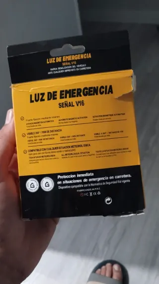Baliza emergencia V16 luz señal V16