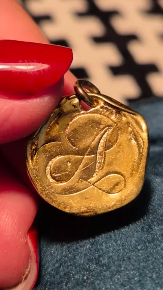 Colgante Aristocrazy Letra A Chapado Oro 18k