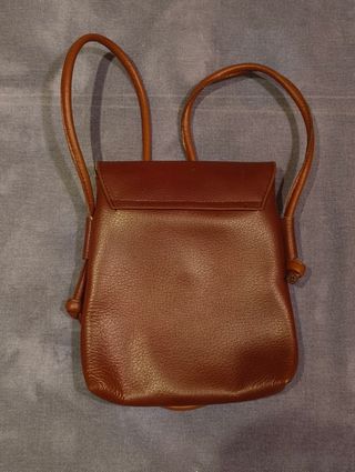 Bolso de cuero marrón