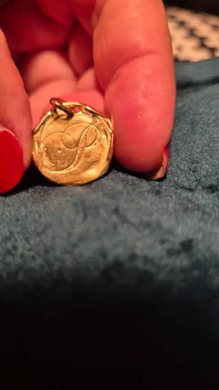 Colgante Aristocrazy Letra P Chapado Oro 18k