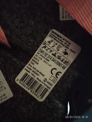 Casco bici niña Decathlon rosa XXS