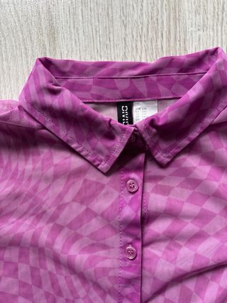 Camisa transparente estampada