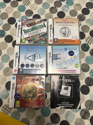 Nintendo DS Lite Negra + Juegos