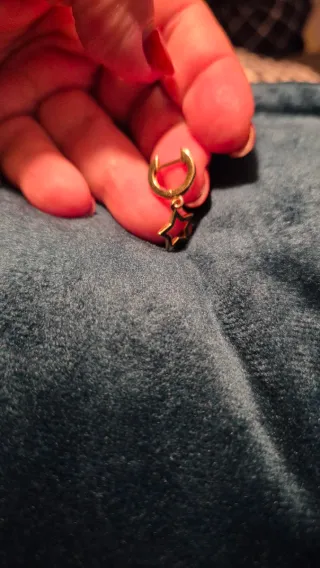 Pendiente Aristocrazy Estrella Chapado Oro 18k