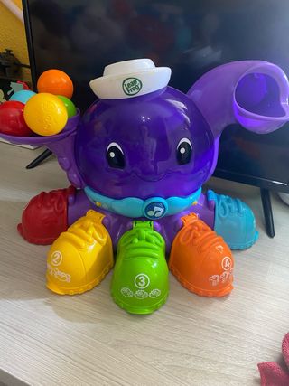 Pulpo Leap Frog busca pelotas