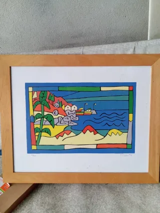 Cuadro de pintor gallego Peteiro