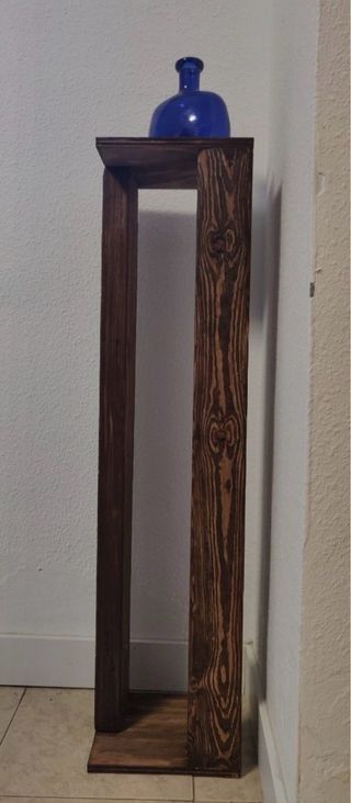 Pedestal columna de madera para decoración