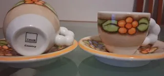 Set 2 Tazzine Caffè Thun Ceramica