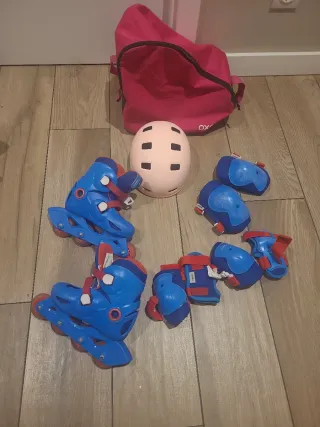 Patines Talla 28-30 + Equipo Protección