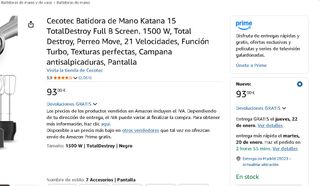 Batidora Cecotec Katana 15 TotalDestroy