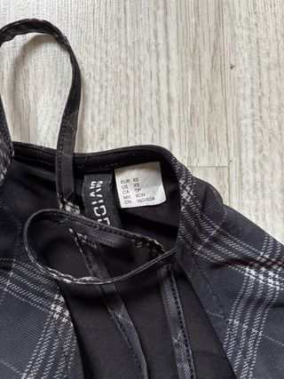 Vestido de tirantes a cuadros