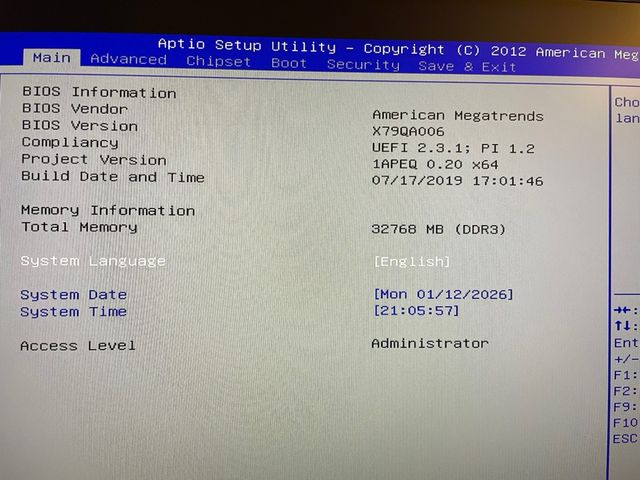 PC X79 Xeon E5-2689 + 32GB ECC