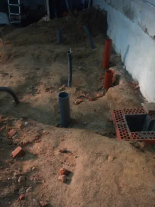 Tubería corrugada naranja pocería