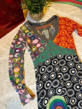 Vestido Desigual Multicolor Talla L