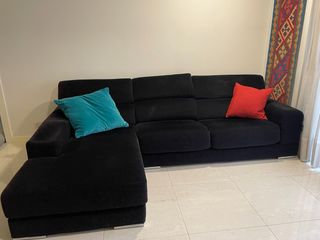 Sofá chaiselongue extensible eléctrico