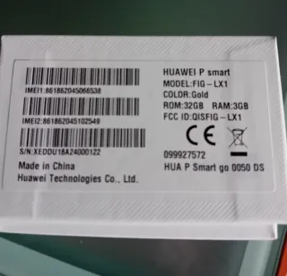 Scatola originale Huawei P Smart