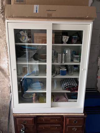 Vitrina Estantería Blanca