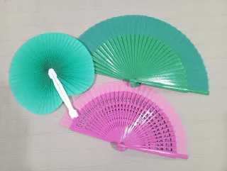 Lote de 3 abanicos