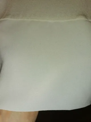 Top largo blanco adornado