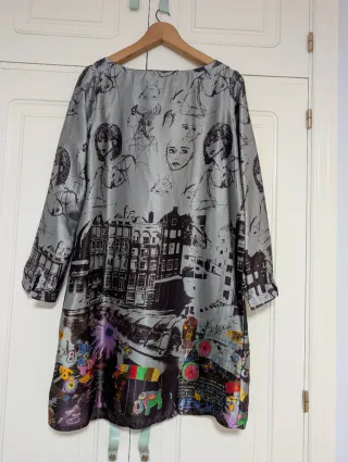 Vestido Desigual Talla 40 Estampado