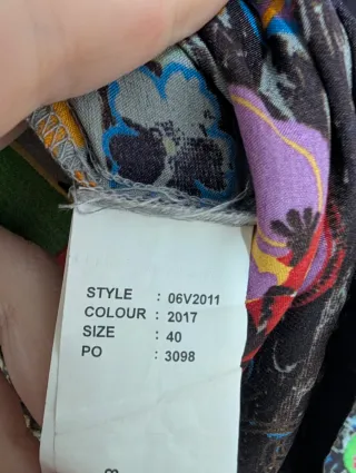 Vestido Desigual Talla 40 Estampado