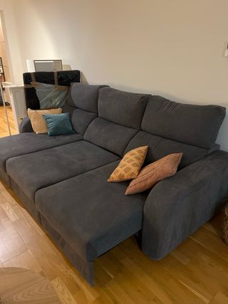 Sofá modular gris 3 plazas
