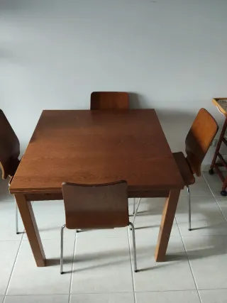 Mesa comedor BJURSTA IKEA y 4 sillas