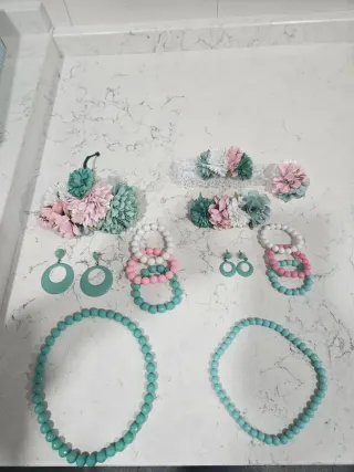 Traje Flamenco Niña Rosa Lunares