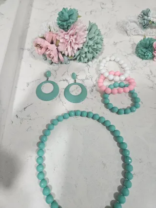 Traje Flamenco Niña Rosa Lunares