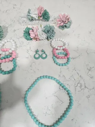 Traje Flamenco Niña Rosa Lunares