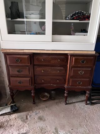 Mueble cajonera de madera