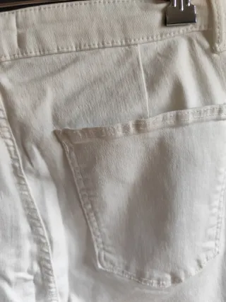 Tejano Blanco Zara Talla 46