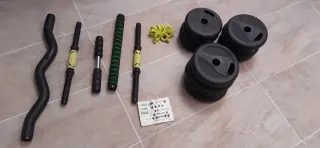 Juego de pesas gimnasio nuevo