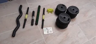 Juego de pesas gimnasio nuevo