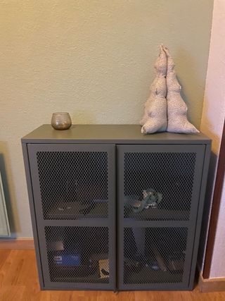 Mueble IVAR IKEA verde metal