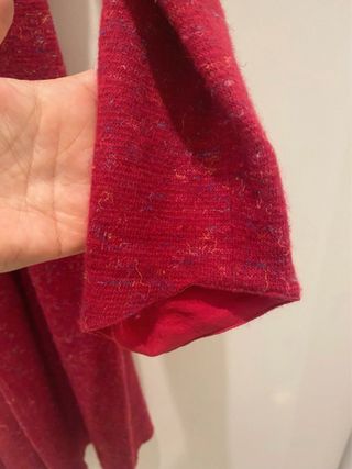 Elegante vestito invernale rosso melange