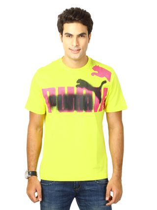 Camiseta Puma Amarilla y Rosa