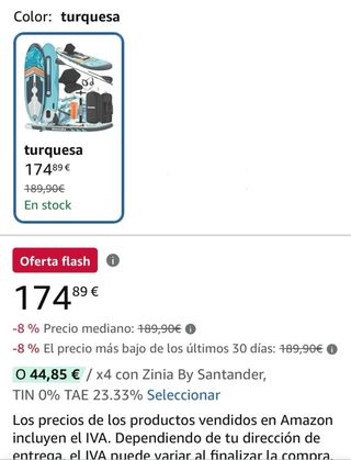 Tabla Paddle Surf Tectake Completa