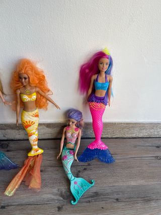 Lote 4 Muñecas Sirena Barbie