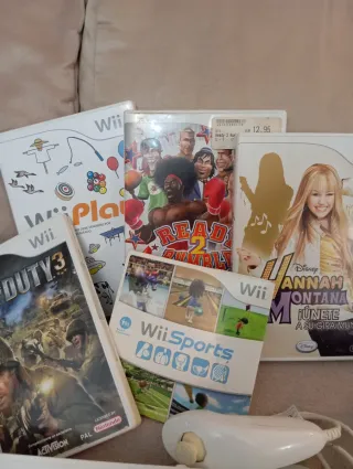 Consola Wii Blanca + Juegos y Mandos