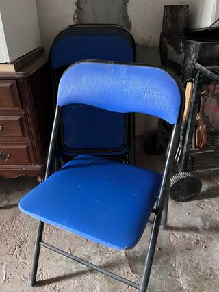 Sillas Plegables Azules
