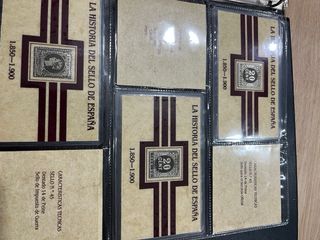 Álbum de Sellos de plata de ley 1850-1900